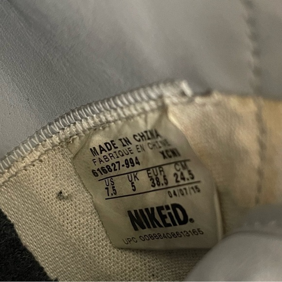 NIKE NIKEid gray and white womans size 7.5 - Picture 6 of 6